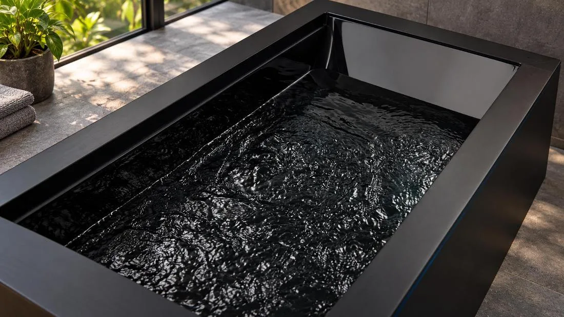 OF-CP02 Cold Plunge Tub Studio view of the OF-CP02 cold plunge tub